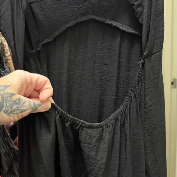 Women's Open Back Maxi Dress - A New Day™ Black - Picture 5 of 6